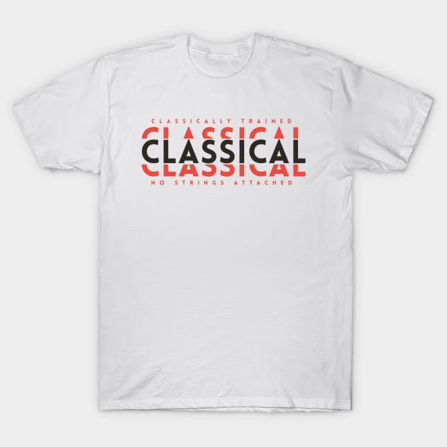 Classically Trained Classical Dark Orange T-Shirt by nightsworthy